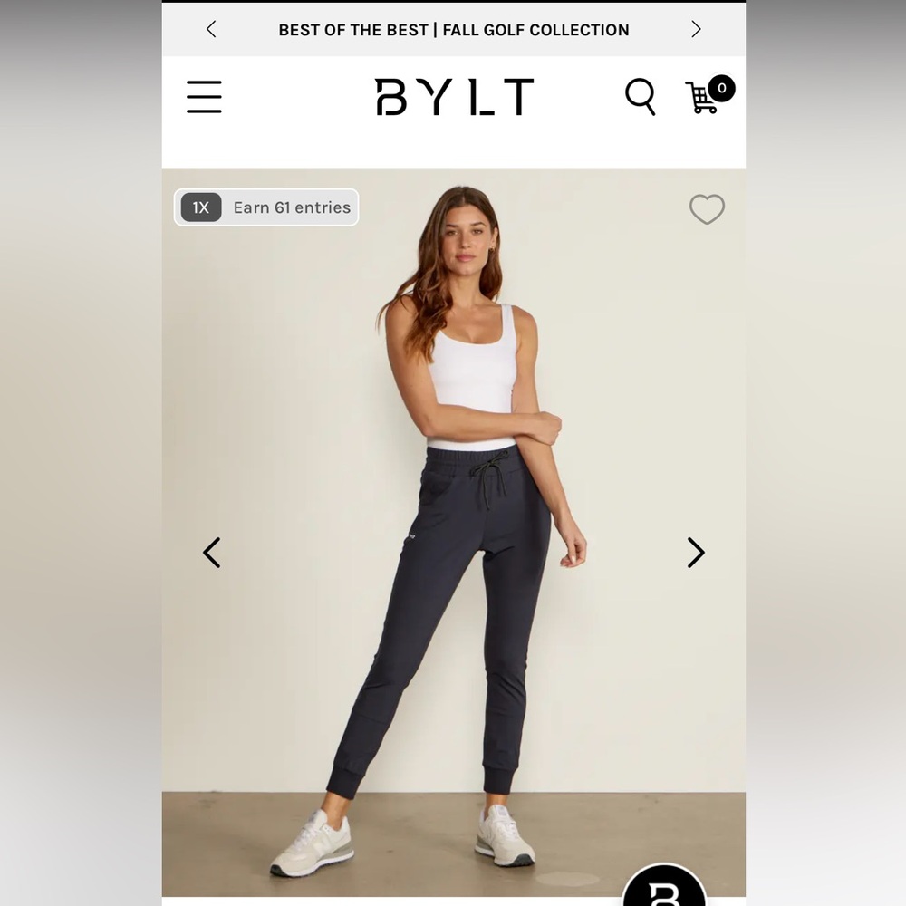 BYLT Basics Women's Elite + Premium Jogger, black, size m